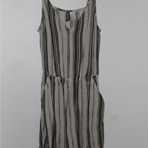 A black and white romper